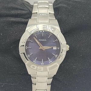 Fossil PR5334 Womens Silver Stainless Steel Analog Dial Quartz Wrist Watch DE172